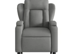 vidaXL Elektrischer Massagesessel mit Aufstehhilfe Dunkelgrau Stoff Modell 6