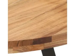 New vidaXL Esstisch 80 cm Massivholz Akazie 320485