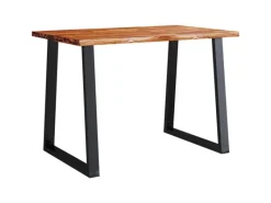 vidaXL Esstisch Baumkante 110x70x75 cm Massivholz Akazie