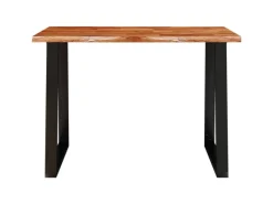 vidaXL Esstisch Baumkante 110x70x75 cm Massivholz Akazie