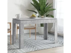 vidaXL Esstisch Betongrau 120x60x76 cm Holzwerkstoff