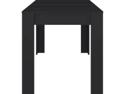 Best vidaXL Esstisch Schwarz 140x74,5x76 cm Holzwerkstoff