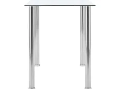 vidaXL Esstisch Transparent 120 x 60 x 75 cm Hartglas