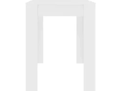 Hot vidaXL Esstisch 120x60x76 cm Holzwerkstoff 800432 Weiß