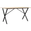 Clearance vidaXL Esstisch X-Gestell 140x80x75 cm Massivholz Kiefer und Gusseisen