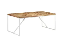 vidaXL Esstisch 180x90x76 cm Akazie und Mango Massivholz mit natürlichem Finish