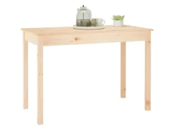 vidaXL Esstisch 110x55x75 cm Massivholz Kiefer