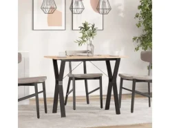 vidaXL Esstisch Y-Gestell 100x50x75 cm Massivholz Kiefer und Gusseisen