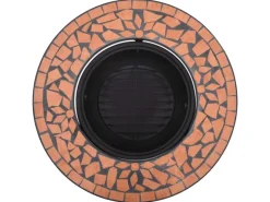vidaXl Feuerstelle Mosaik Keramik Terracotta 68 cm