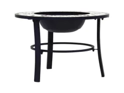 Outlet vidaXL Feuerstelle Mosaik Keramik Grün 68 cm