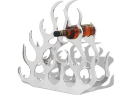 Clearance vidaXL Flaschenregal für 11 Flaschen Silbern Aluminium