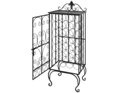 Online vidaXL Flaschenregal für 28 Flaschen Metall 47 x 35 x 111 cm