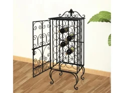 Online vidaXL Flaschenregal für 28 Flaschen Metall 47 x 35 x 111 cm