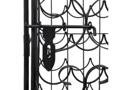 vidaXL Flaschenregal für 35 Flaschen Metall