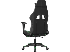 Hot vidaXL Gaming-Stuhl mit Fußstütze Schwarz und Grün Kunstleder Modell 3
