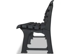 vidaXL Gartenbank 145,5 cm Kunststoff Anthrazit