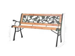 Sale vidaXL Gartenbank Holz 122 cm