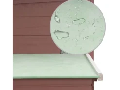 vidaXL Garten-Hühnerstall mit 1 Legenest Braun Holz