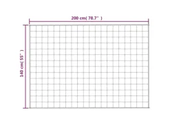 vidaXL Gewichtsdecke Blau 140x200 cm 10 kg Stoff