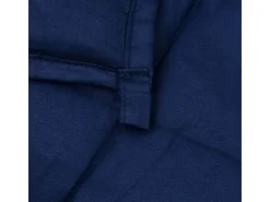 vidaXL Gewichtsdecke Blau 140x200 cm 10 kg Stoff