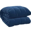 vidaXL Gewichtsdecke Blau 220x240 cm 15 kg Stoff