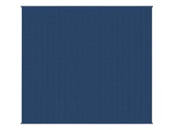 vidaXL Gewichtsdecke Blau 220x240 cm 15 kg Stoff