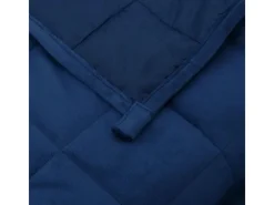 vidaXL Gewichtsdecke Blau 220x240 cm 15 kg Stoff