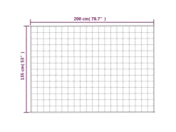 vidaXL Gewichtsdecke Blau 135x200 cm 10 kg Stoff Modell 3