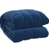 vidaXL Gewichtsdecke Blau 138x200 cm 10 kg Stoff Modell 1