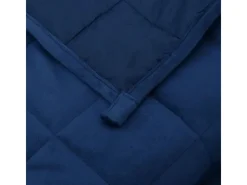 vidaXL Gewichtsdecke Blau 135x200 cm 10 kg Stoff Modell 1