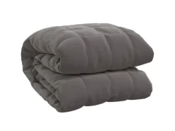 Outlet vidaXL Gewichtsdecke Grau 122x183 cm 5 kg Stoff Modell 1