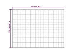 vidaXL Gewichtsdecke Grau 152x203 cm 7 kg Stoff