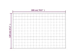 vidaXL Gewichtsdecke Grau 120x180 cm 9 kg Stoff Modell 1