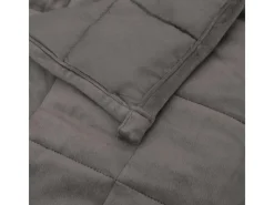 vidaXL Gewichtsdecke Grau 220x260 cm 15 kg Stoff