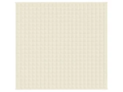 Sale vidaXL Gewichtsdecke Hellcreme 220x240 cm 11 kg Stoff Modell 1