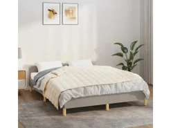 Hot vidaXL Gewichtsdecke Hellcreme 150x200 cm 7 kg Stoff Modell 1