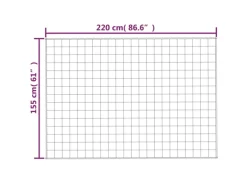vidaXL Gewichtsdecke Hellcreme 155x220 cm 7 kg Stoff Modell 1