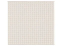 vidaXL Gewichtsdecke Hellcreme 220x240 cm 11 kg Stoff