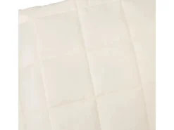 vidaXL Gewichtsdecke Hellcreme 200x220 cm 9 kg Stoff