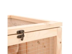 Outlet vidaXL Hamsterkäfig 81x40x60 cm Massivholz Tanne