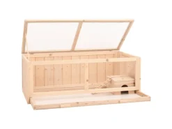 Outlet vidaXL Hamsterkäfig 104x52x38 cm Massivholz Tanne