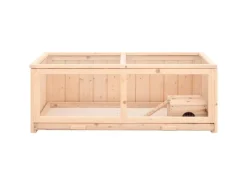 Outlet vidaXL Hamsterkäfig 104x52x38 cm Massivholz Tanne