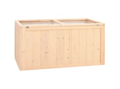vidaXL Hamsterkäfig 104x52x54 cm Massivholz Tanne