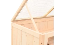 vidaXL Hamsterkäfig 104x52x54 cm Massivholz Tanne