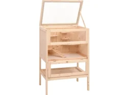 vidaXL Hamsterkäfig 55x40x80 cm Massivholz Tanne