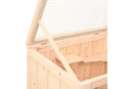 vidaXL Hamsterkäfig 55x40x80 cm Massivholz Tanne