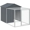 New vidaXL Hühnerkäfig mit Auslauf Anthrazit 117x201x123 cm Stahl Verzinkt