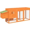 Discount vidaXL Hühnerstall Braun 204x50x84 cm Massivholz Kiefer