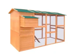New vidaXL Hühnerstall Holz 295x163x170 cm