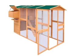 New vidaXL Hühnerstall Holz 295x163x170 cm